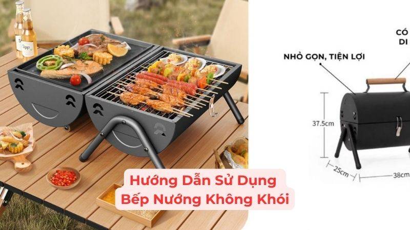 hướng dẫn sử dụng bếp nướng không khói